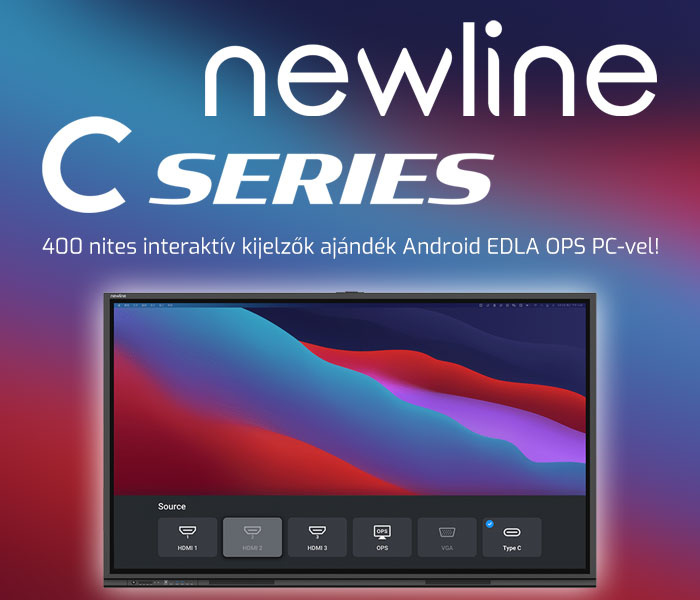 400 nites interaktív kijelzők ajándék Android EDLA OPS PC-vel!