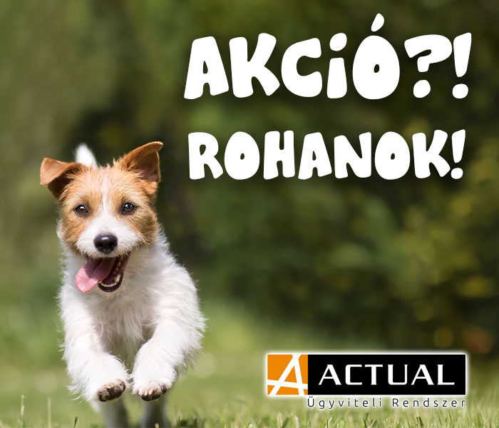 Akció?! Rohanok! - ACTUAL Ügyvitel 35% kedvezménnyel!
